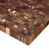 Ruvati 17 x 16 x 2 inch thick End-Grain Acacia Butcher Block Solid Wood Large Cutting Board – RVA2445ACA