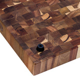Ruvati 17 x 16 x 2 inch thick End-Grain Acacia Butcher Block Solid Wood Large Cutting Board – RVA2445ACA