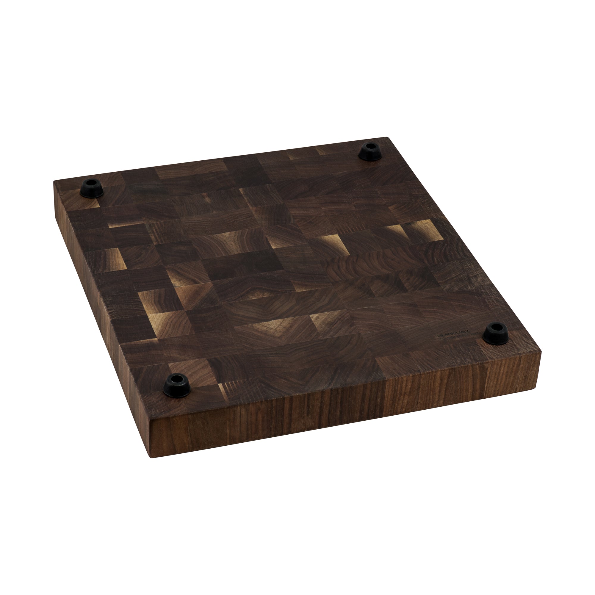 Ruvati 17 x 16 x 2 inch thick End-Grain Solid American Walnut Butcher Block Wood Large Cutting Board – RVA2445WAL