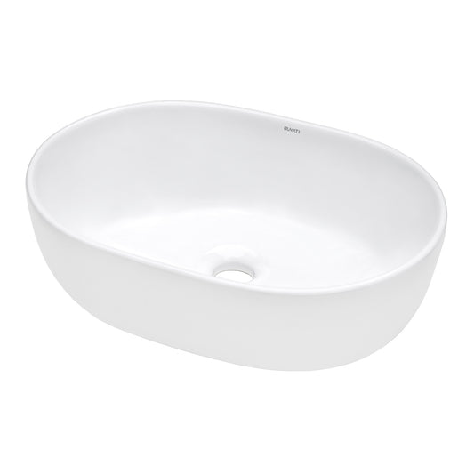 24 x 16 inch Bathroom Vessel Sink White Oval Above Vanity Countertop Porcelain Ceramic