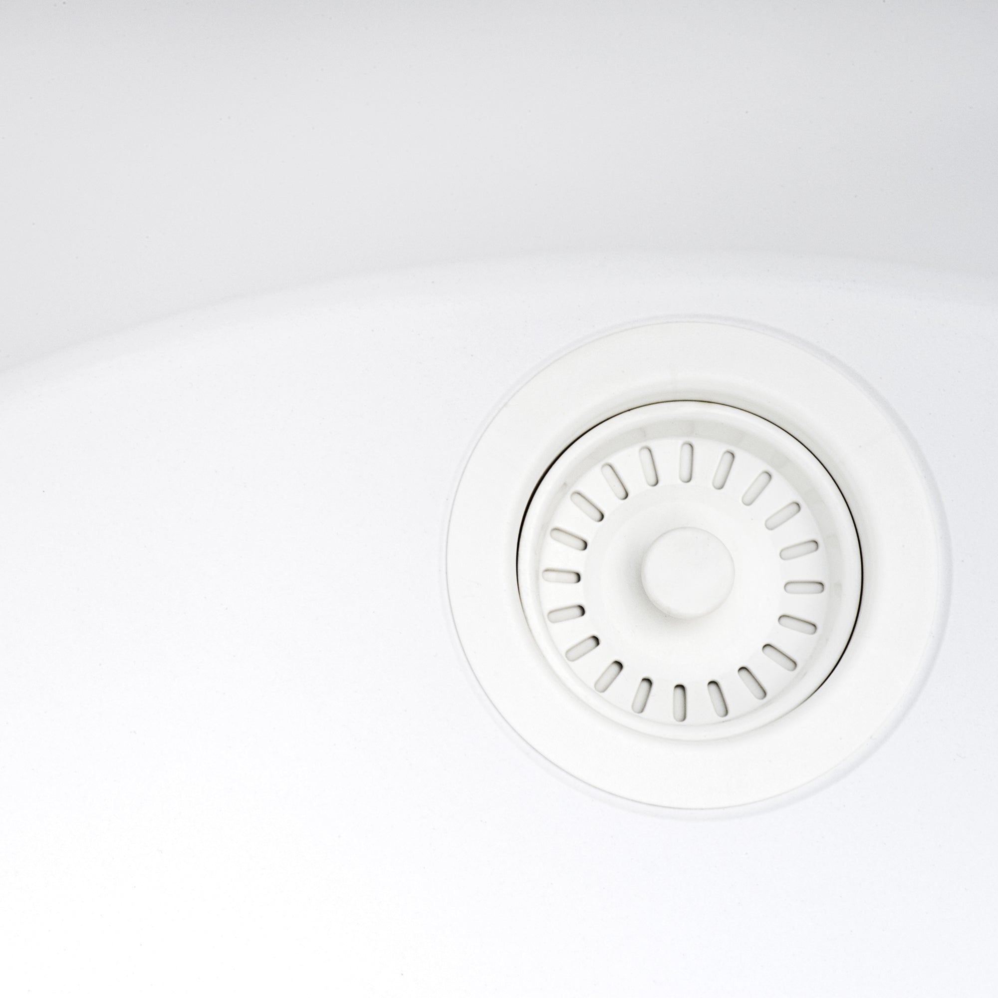 Ruvati 16 x 20 inch epiGranite Drop-in Topmount Granite Composite Single Bowl Kitchen Sink – Arctic White – RVG1016WH