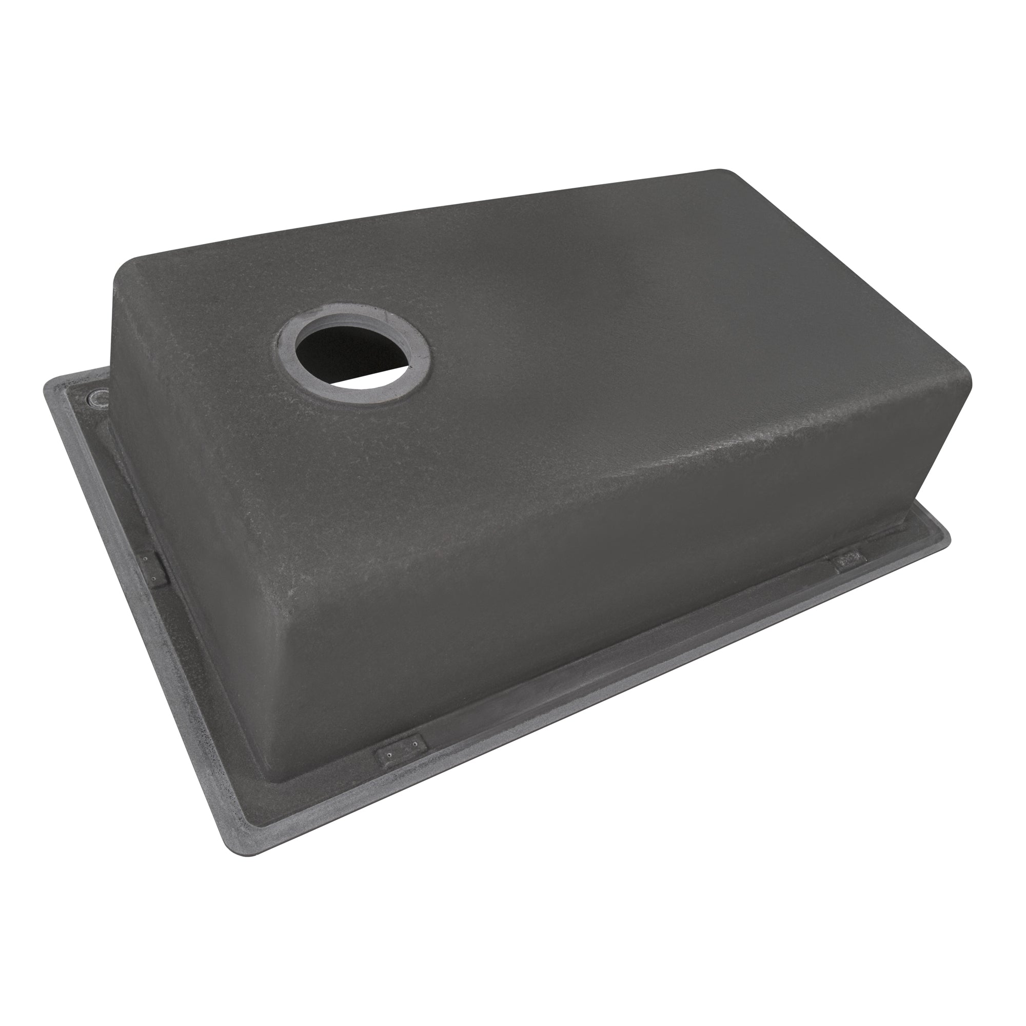 Ruvati 33 x 22 inch epiGranite Drop-in Topmount Granite Composite Single Bowl Kitchen Sink – Urban Gray – RVG1033GR