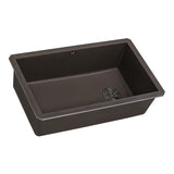 32 x 19 inch epiGranite Undermount Granite Composite Single Bowl Kitchen Sink – Espresso Brown