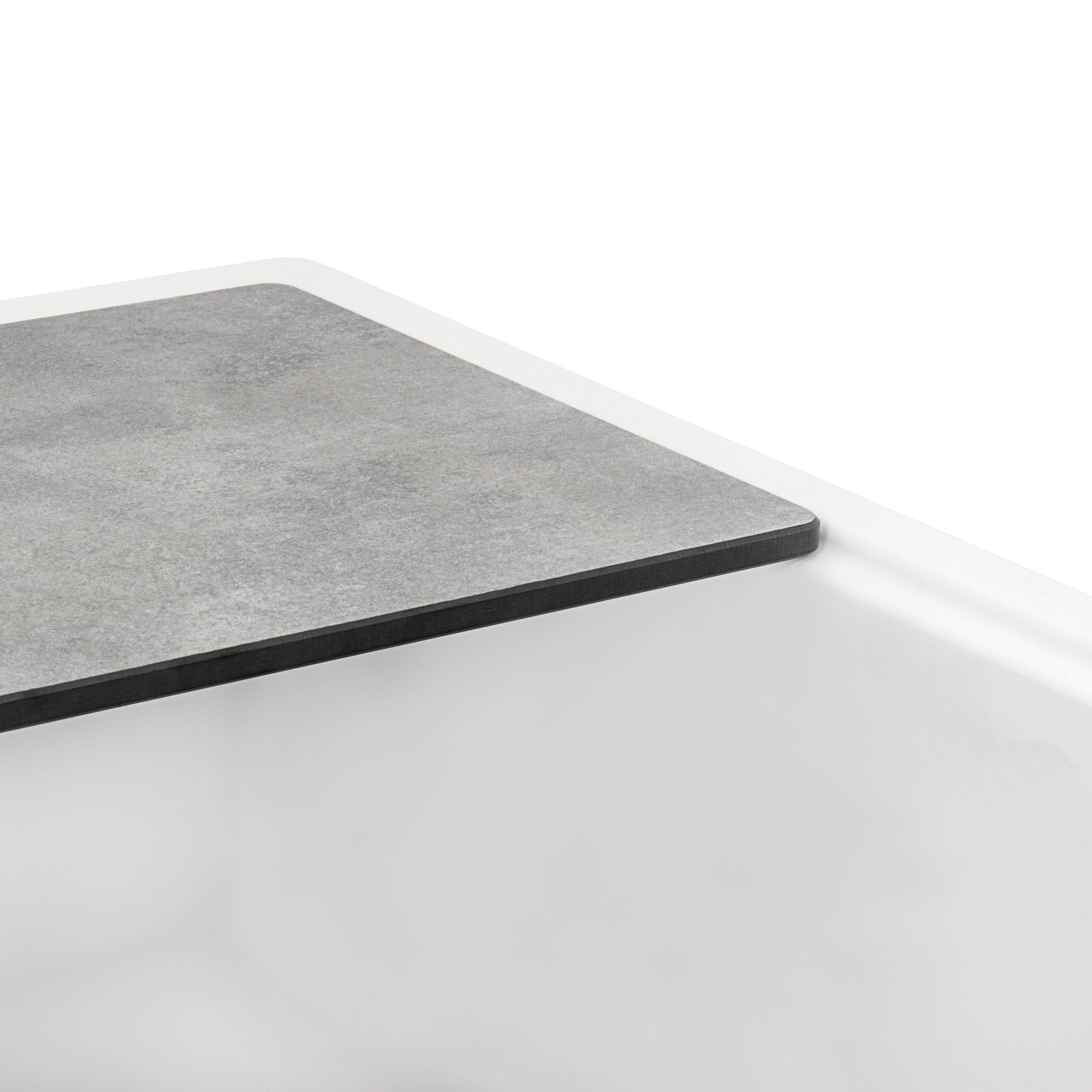 Ruvati 33-inch Granite Composite Workstation Undermount Kitchen Sink Single Bowl White – RVG2302WH
