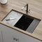 Ruvati 30-inch Granite Composite Workstation Matte Black Undermount Kitchen Sink – RVG2310BK