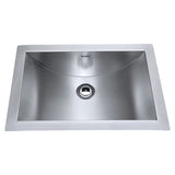 Ruvati 18″ x 12″ Brushed Stainless Steel Rectangular Bathroom Sink Undermount – RVH6110