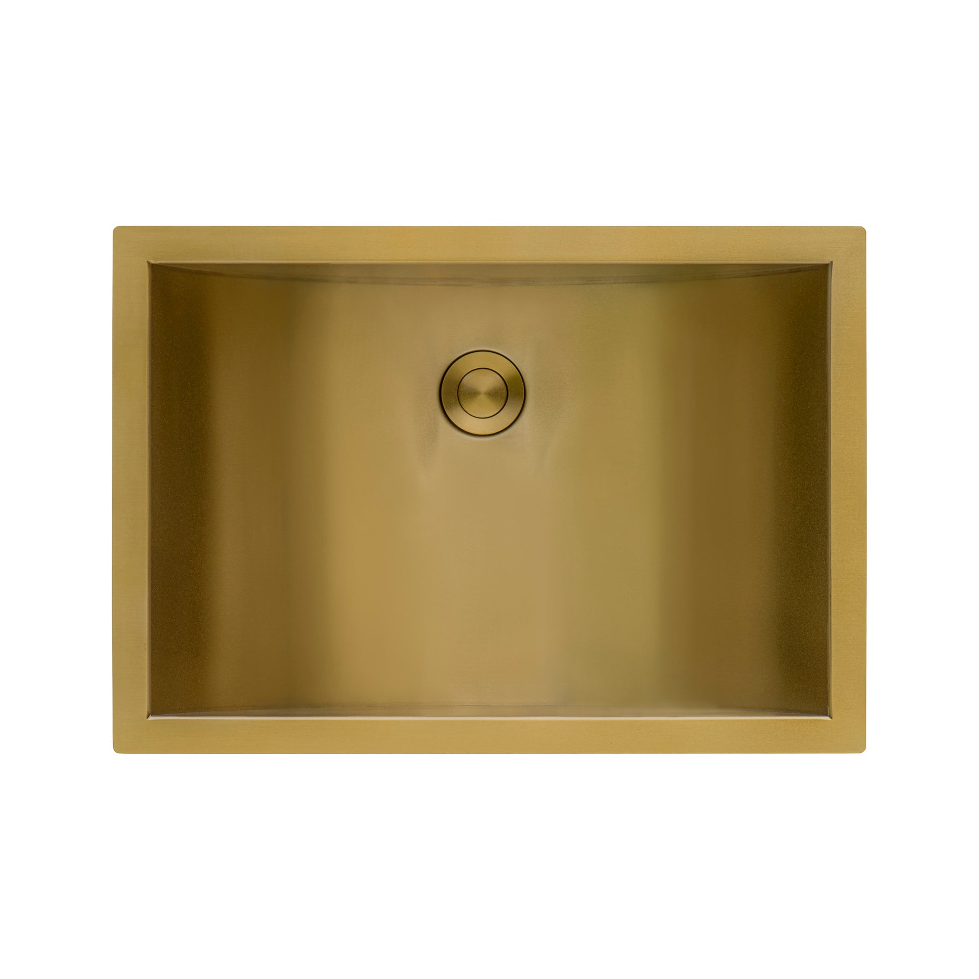 Ruvati 18 x 12 inch Brushed Gold Polished Brass Rectangular Bathroom Sink Undermount – RVH6110GG
