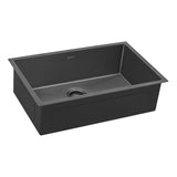 Ruvati 30-inch Undermount Gunmetal Black Stainless Steel Kitchen Sink 16 Gauge Single Bowl – RVH6300BL