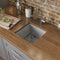 15 x 15 inch Undermount 16 Gauge Zero Raduis Bar Prep Square Kitchen Sink Single Bowl