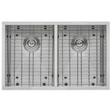 30-inch Undermount 50/50 Double Bowl Zero Radius 16 Gauge Stainless Steel Kitchen Sink