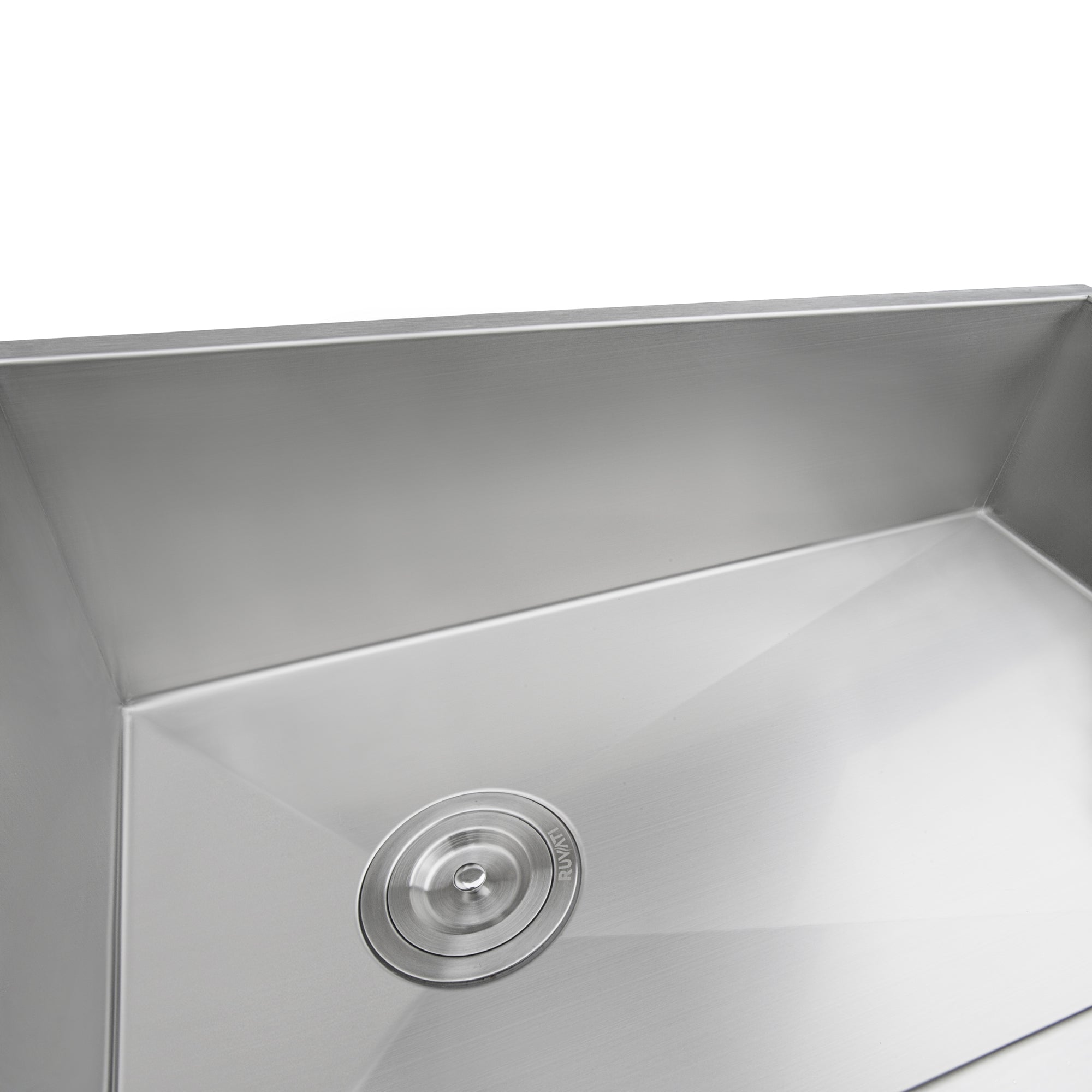 32-inch Offset Drain Sloped Bottom Undermount Kitchen Sink Single Bowl Stainless Steel