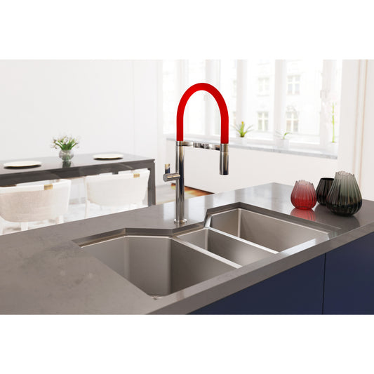 35″ Triple Bowl Undermount 16 Gauge Stainless Steel Kitchen Sink