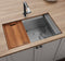 Ruvati 36-inch Workstation Slope Bottom Offset Drain Undermount 16 Gauge Kitchen Sink – RVH8596