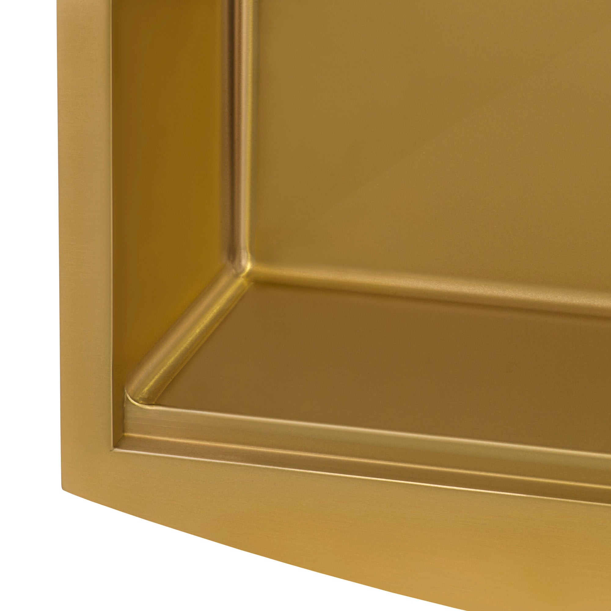 Ruvati 33-inch Matte Gold Workstation Apron-Front Brass Tone Stainless Steel Kitchen Sink – RVH9207GG