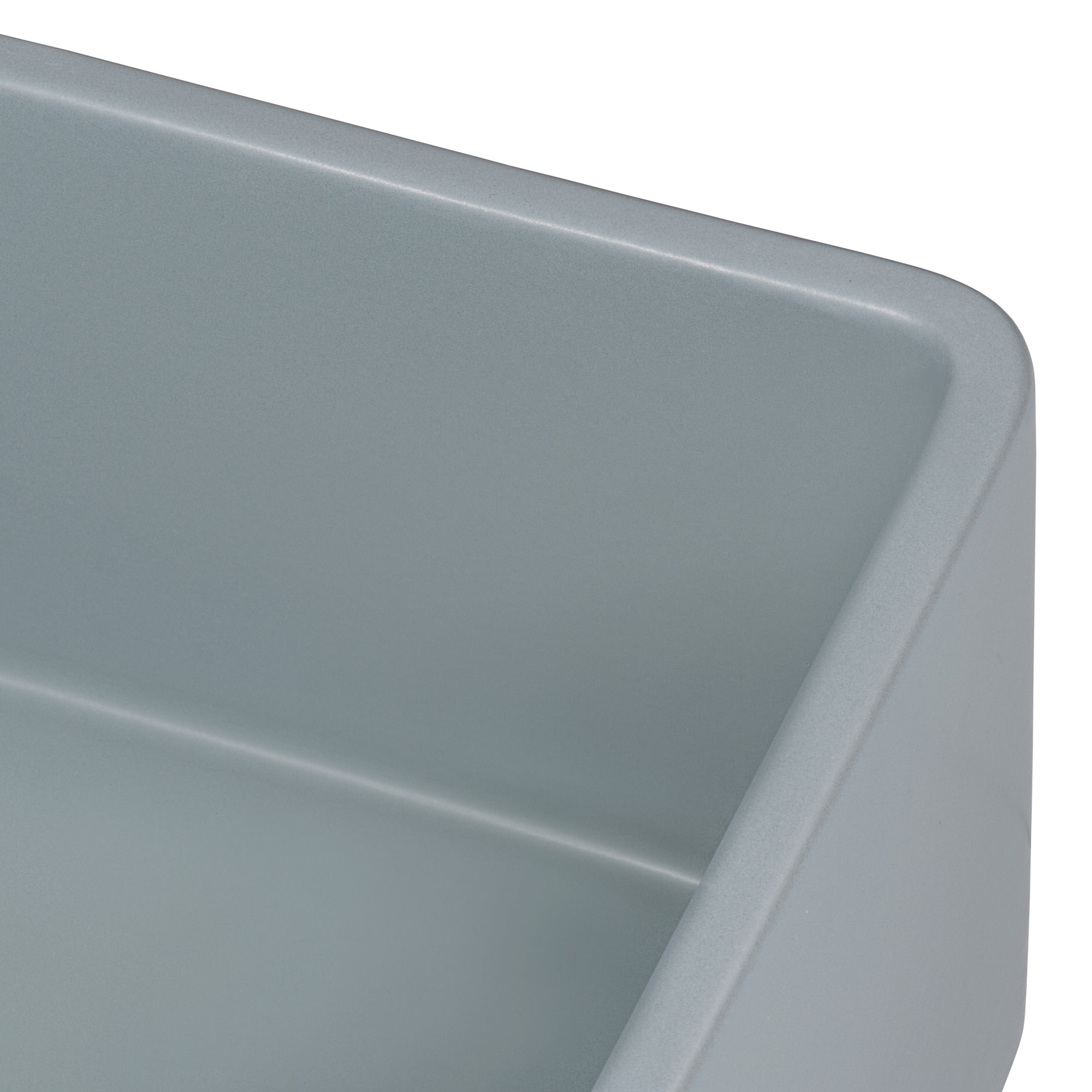 30 x 20 inch Fireclay Reversible Farmhouse Apron-Front Kitchen Sink Single Bowl – Horizon Gray