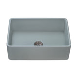 33 x 20 inch Fireclay Reversible Farmhouse Apron-Front Kitchen Sink Single Bowl – Horizon Gray
