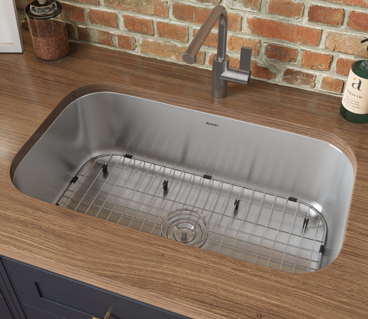 30-inch Undermount 16 Gauge Stainless Steel Kitchen Sink Single Bowl