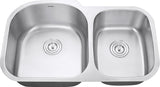 34-inch Undermount 60/40 Double Bowl 16 Gauge Stainless Steel Kitchen Sink