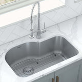 Undermount 16 Gauge 32″ Kitchen Sink Single Bowl
