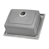 25 x 22 inch Drop-in Topmount Kitchen Sink 16 Gauge Stainless Steel Single Bowl