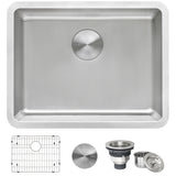 18-inch Undermount Bar Prep Kitchen Sink 16 Gauge Stainless Steel Single Bowl