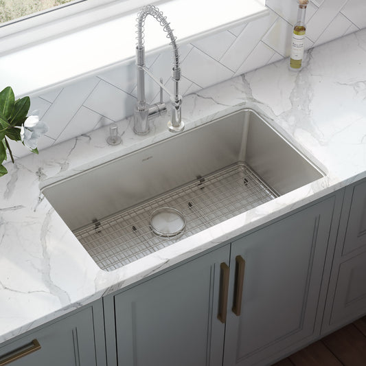 31-inch Undermount Kitchen Sink 16 Gauge Stainless Steel Single Bowl