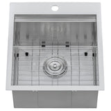 Ruvati 21 x 20 inch Outdoor Workstation Sink T-316 Marine Grade Topmount Stainless Steel BBQ – RVQ5221