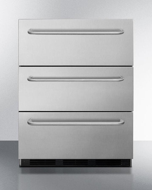 Summit - 24" Wide 3-Drawer All-Refrigerator, ADA Compliant | [SP6DBSSTB7ADA]