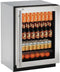 U-Line | Glass Refrigerator 24" Lock Right Hinge Stainless Frame 115v | 2000 Series | U-2224RGLS-13B