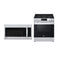 LG - 2.0 CF Over-the-Range Microwave and 5.8 CF Gas Single Oven Slide-In Range, EasyClean Plus Self Clean, ThinQ Bundle