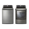 LG - 27 in. 4.8 cu. ft. Mega Capacity White Top Load Washer and LG - 7.3 Cu.Ft. Ultra Large High Efficiency Gas Dryer