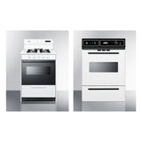 Summit - 24" Wide Gas Range and 24" Wide Gas Wall Oven Bundle