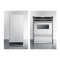 Summit - 15" Wide Built-in or Freestanding All-Refrigerator and 24" Wide Gas Range, Open Burner Bundle