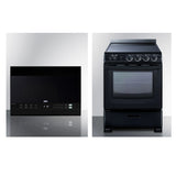 Summit - 24" Wide Over-the-Range Microwave and 24" Wide Electric Smooth-Top Range Bundle