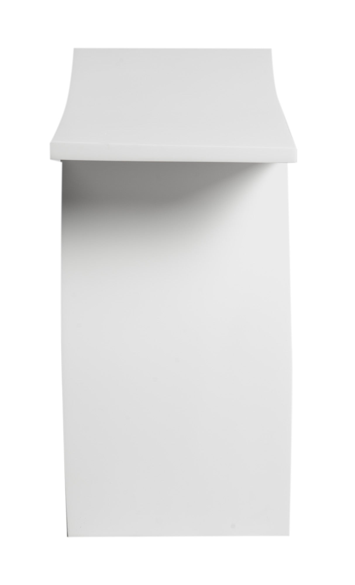 ALFI Brand - Arched White Matte Solid Surface Resin Bathroom / Shower Stool | ABST77