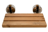ALFI Brand - 16 Inch Folding Teak Wood Shower Seat Bench | ABS16R-BN