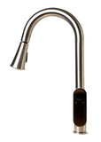 ALFI Brand - Brushed Nickel Gooseneck Pull Down Kitchen Faucet | ABKF3480-BN