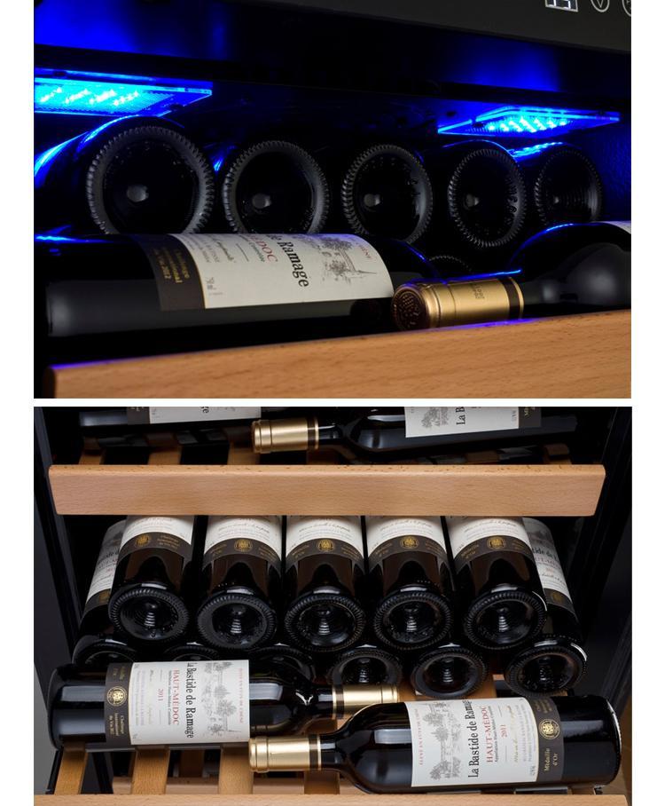 Allavino Wine & Beverage Centers Vite Series 115 Bottle Single Zone Wine Refrigerator - Black Cabinet and Doo - YHWR115-1BRN