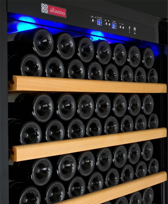 Allavino Wine & Beverage Centers Vite Series 305 Bottle Single-Zone Wine Refrigerator - Black Door with Left Hinge - YHWR305-1BL20