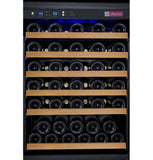 Allavino Wine & Beverage Centers Wide FlexCount II Tru-Vino 112 Bottle Dual Zone Black Side-by-Side Wine Refrigerator - 2X-VSWR56-1B20