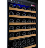 Allavino Wine & Beverage Centers Wide FlexCount II Tru-Vino 112 Bottle Dual Zone Black Side-by-Side Wine Refrigerator - 2X-VSWR56-1B20