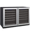 Allavino Wine & Beverage Centers Wide FlexCount II Tru-Vino 112 Bottle Dual-Zone Stainless Steel Side-by-Side Wine Refrigerator - 2X-VSWR56-1S20
