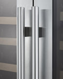 Allavino Wine & Beverage Centers Wide FlexCount II Tru-Vino 256 Bottle Dual Zone Stainless Steel Side-by-Side Wine Refrigerator - 2X-VSWR128-1S20