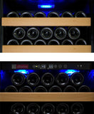 Allavino Wine & Beverage Centers Wide Vite II Tru-Vino 554 Bottle Dual Zone Black Side-by-Side Wine Refrigerator - 2X-YHWR305-1B20