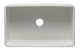 ALFI Brand - 33 inch White Reversible Single Fireclay Farmhouse Kitchen Sink | AB3320SB-W