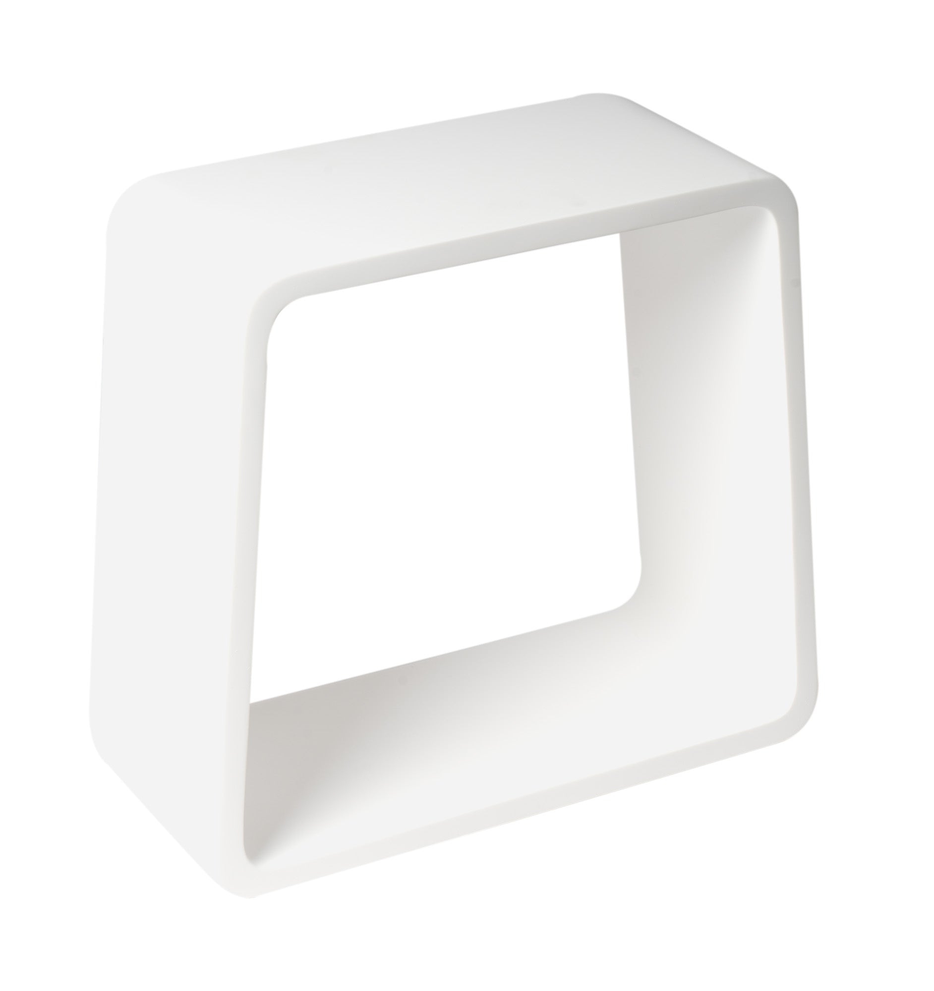 ALFI brand - White Matte Solid Surface Resin Bathroom / Shower Stool - ABST55