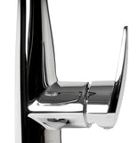 ALFI Brand - Polished Chrome Kitchen Faucet with Black Rubber Stem | ABKF3001-PC