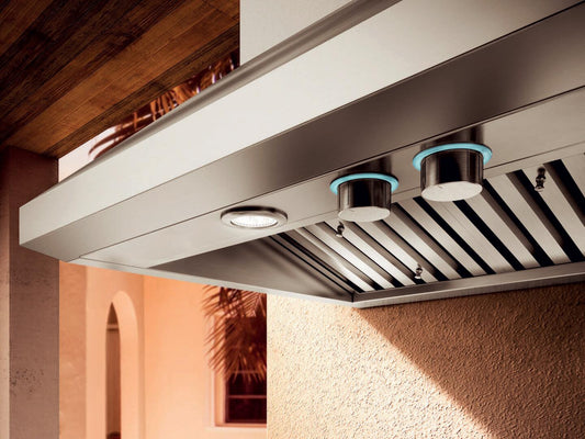 Elica - CAPRI - Elica Pro - 36" W x 32" D x 18" H, Stainless - Outdoor Wall Mount Hoods | ECP136SS