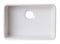 ALFI Brand - 24 inch Biscuit Single Bowl Fireclay Undermount Kitchen Sink | AB503UM-B