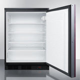 Summit - 24" 5.5 cu. ft. Custom Panel Built In Compact Refrigerator | [FF7LBLKBIPUBIF]
